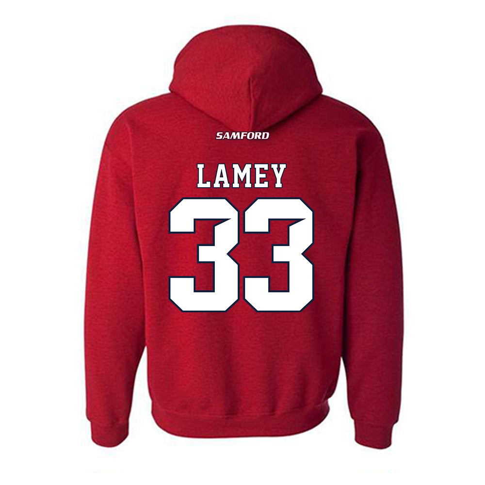 Samford - NCAA Men's Basketball : Zach Lamey - Hooded Sweatshirt-1