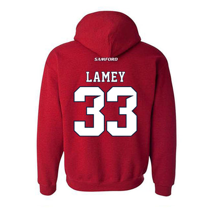 Samford - NCAA Men's Basketball : Zach Lamey - Hooded Sweatshirt-1