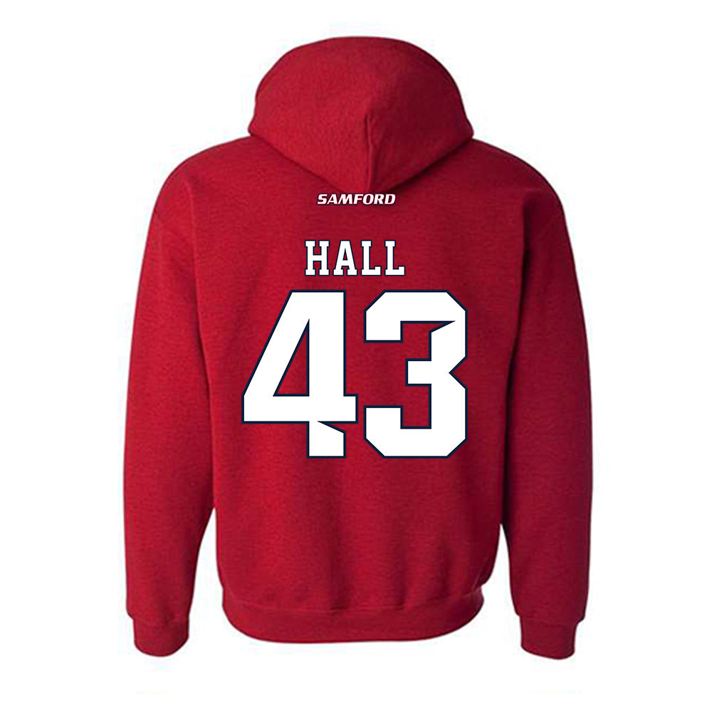 Samford - NCAA Football : Quinten Hall - Classic Shersey Hooded Sweatshirt-1