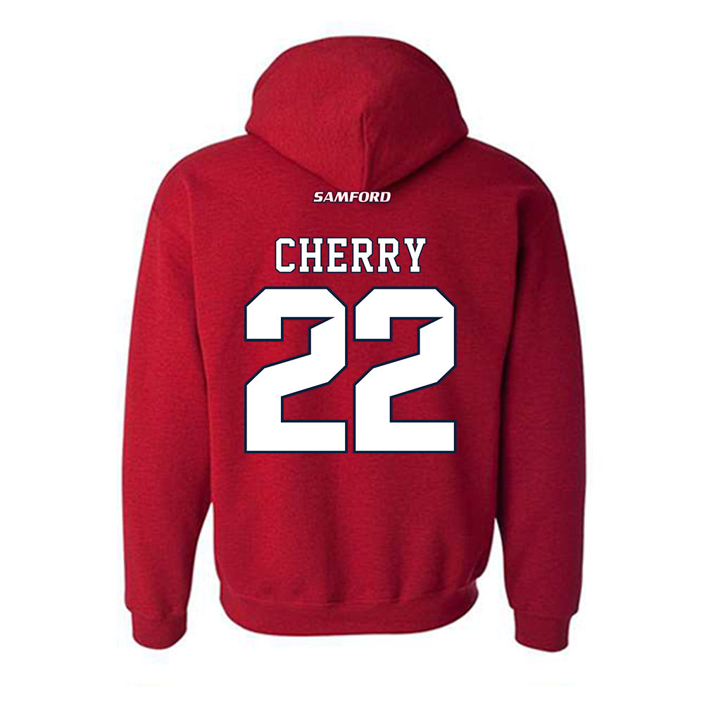 Samford - NCAA Football : Kenyon Cherry - Classic Shersey Hooded Sweatshirt-1