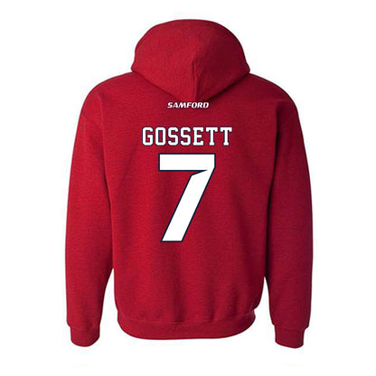 Samford - NCAA Men's Basketball : JD Gossett - Hooded Sweatshirt-1