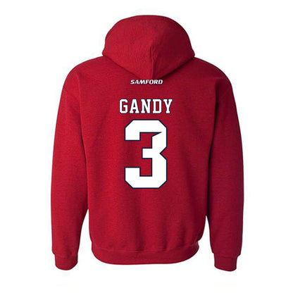 Samford - NCAA Baseball : Gus Gandy - Classic Shersey Hooded Sweatshirt-1