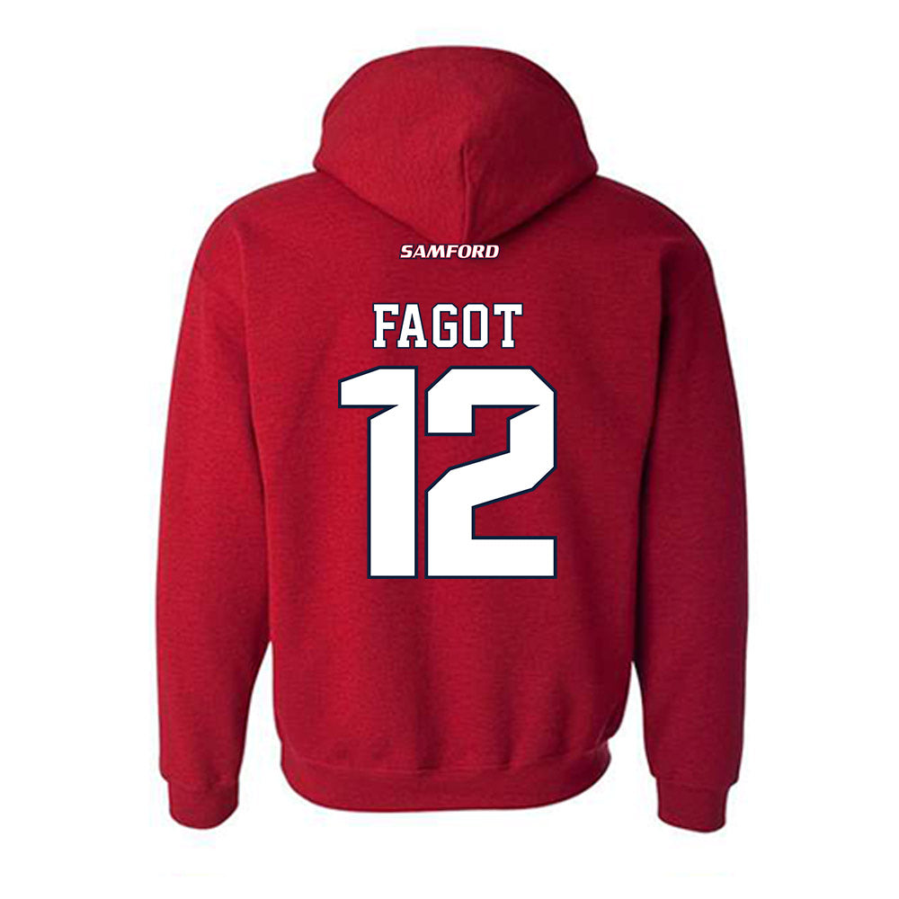 Samford - NCAA Baseball : Christopher Fagot - Classic Shersey Hooded Sweatshirt-1