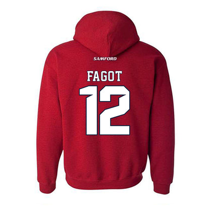 Samford - NCAA Baseball : Christopher Fagot - Classic Shersey Hooded Sweatshirt-1