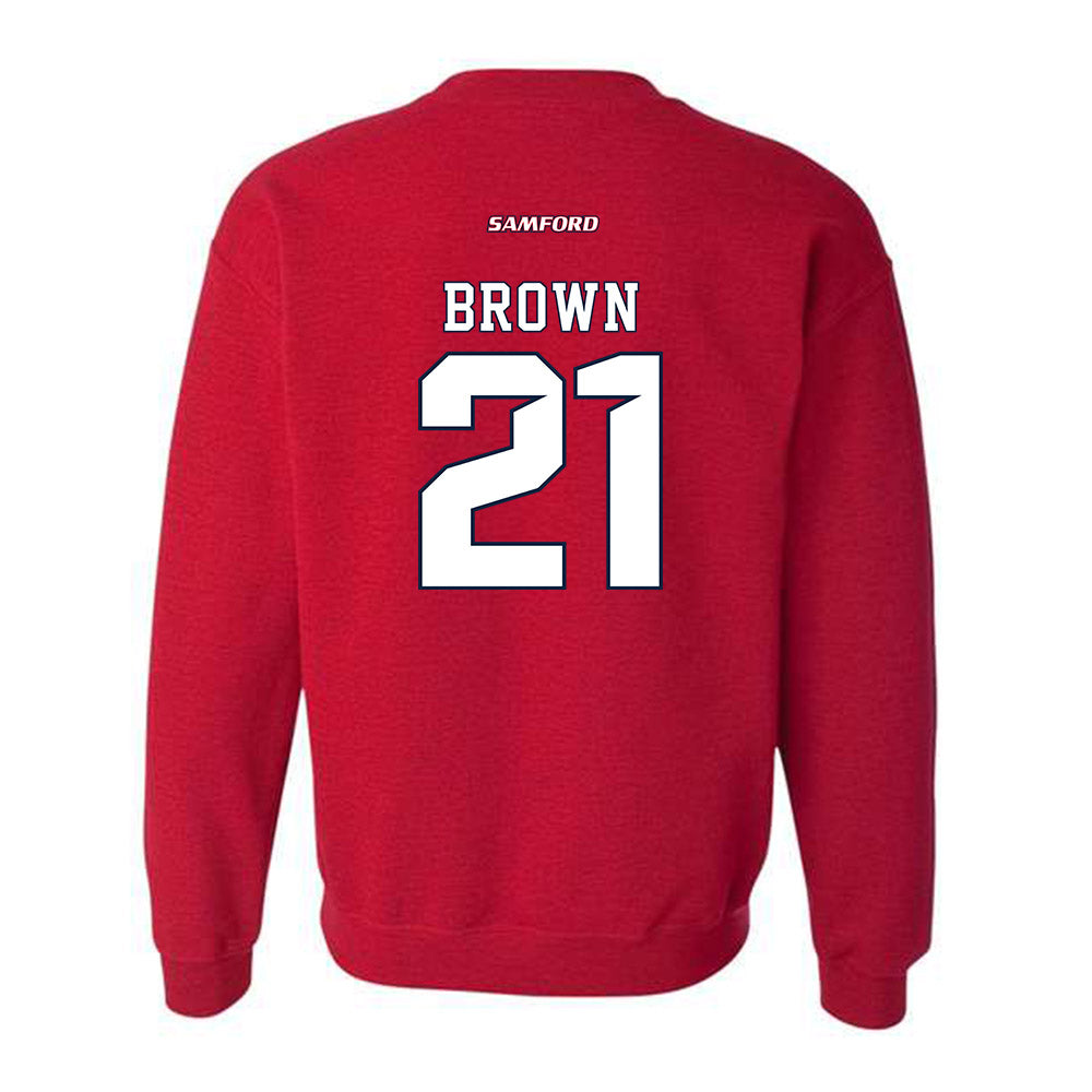 Samford - NCAA Men's Basketball : Corey Brown - Crewneck Sweatshirt-1