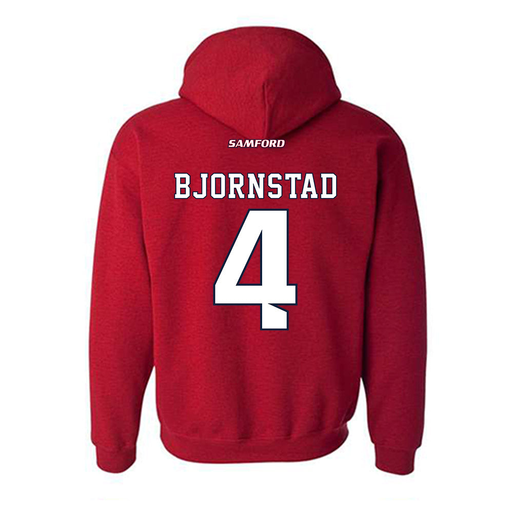 Samford - NCAA Men's Basketball : Judson Bjornstad - Hooded Sweatshirt-1