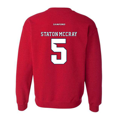 Samford - NCAA Men's Basketball : AJ Staton-McCray - Crewneck Sweatshirt-1