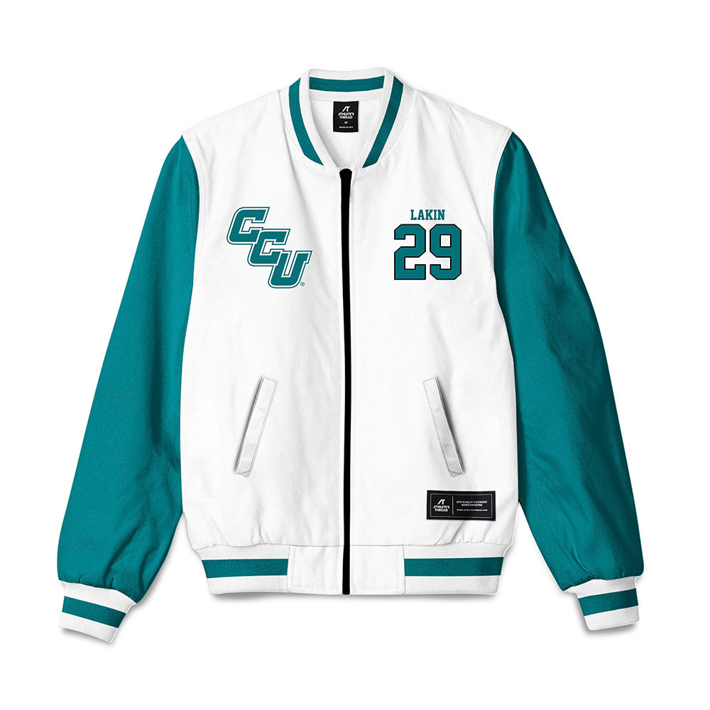 Coastal Carolina - NCAA Women's Soccer : Katie Lakin - Bomber Jacket-0