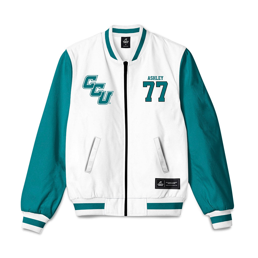 Coastal Carolina - NCAA Football : Johnathan Ashley - Bomber Jacket-0