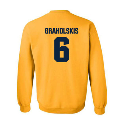 MCLA - NCAA Men's Ice Hockey : Krisjanis Graholskis - Classic Shersey Crewneck Sweatshirt-1
