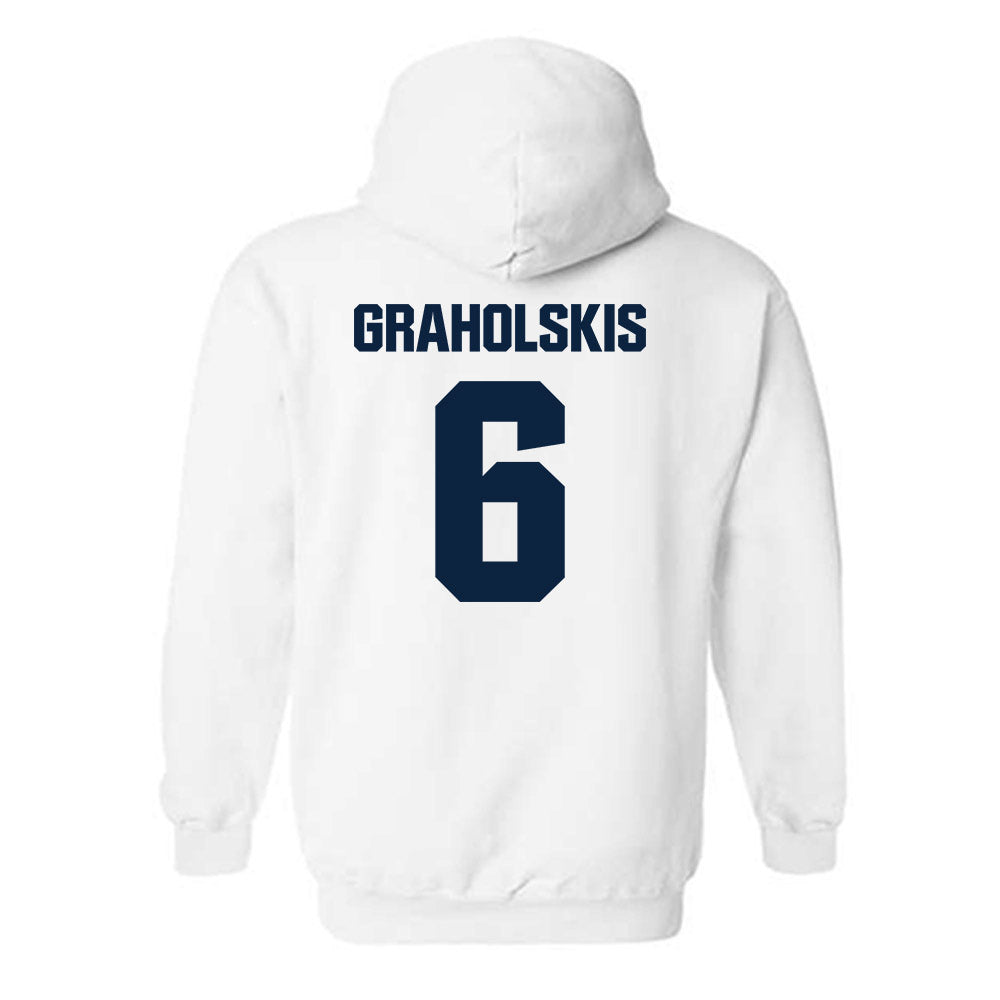 MCLA - NCAA Men's Ice Hockey : Krisjanis Graholskis - Classic Shersey Hooded Sweatshirt-1