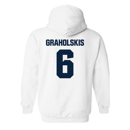 MCLA - NCAA Men's Ice Hockey : Krisjanis Graholskis - Classic Shersey Hooded Sweatshirt-1