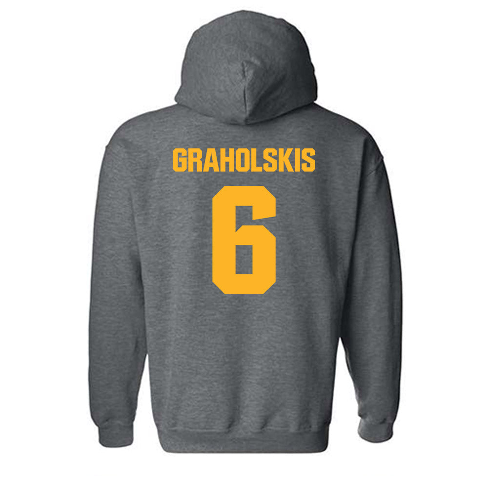 MCLA - NCAA Men's Ice Hockey : Krisjanis Graholskis - Classic Shersey Hooded Sweatshirt-1