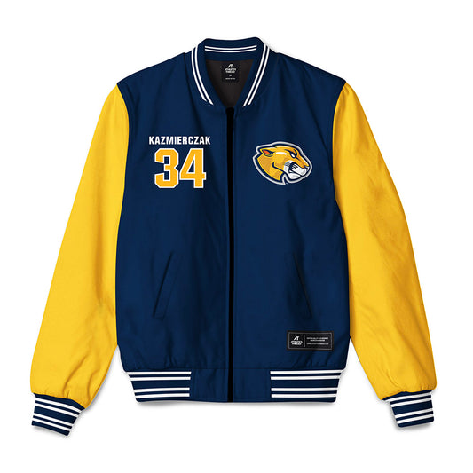 MCLA - NCAA Men's Basketball : Nicholas Kazmierczak - Bomber Jacket-0