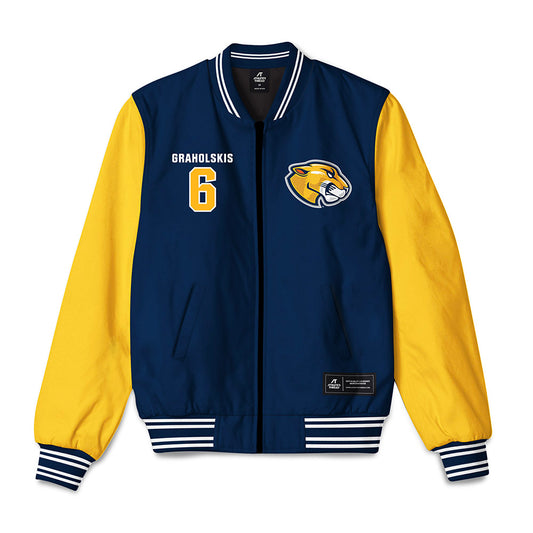 MCLA - NCAA Men's Ice Hockey : Krisjanis Graholskis - Bomber Jacket-0
