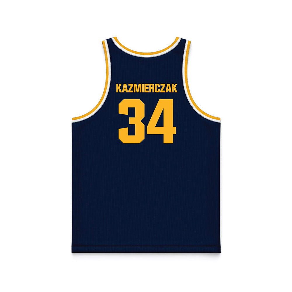 MCLA - NCAA Men's Basketball : Nicholas Kazmierczak - Navy Basketball Jersey-1