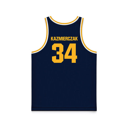MCLA - NCAA Men's Basketball : Nicholas Kazmierczak - Navy Basketball Jersey-1