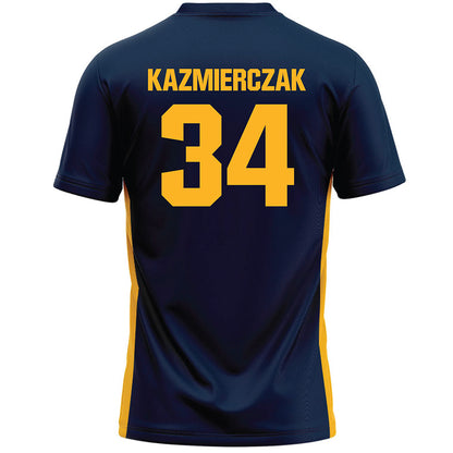 MCLA - NCAA Men's Basketball : Nicholas Kazmierczak - Navy Lacrosse Jersey -1