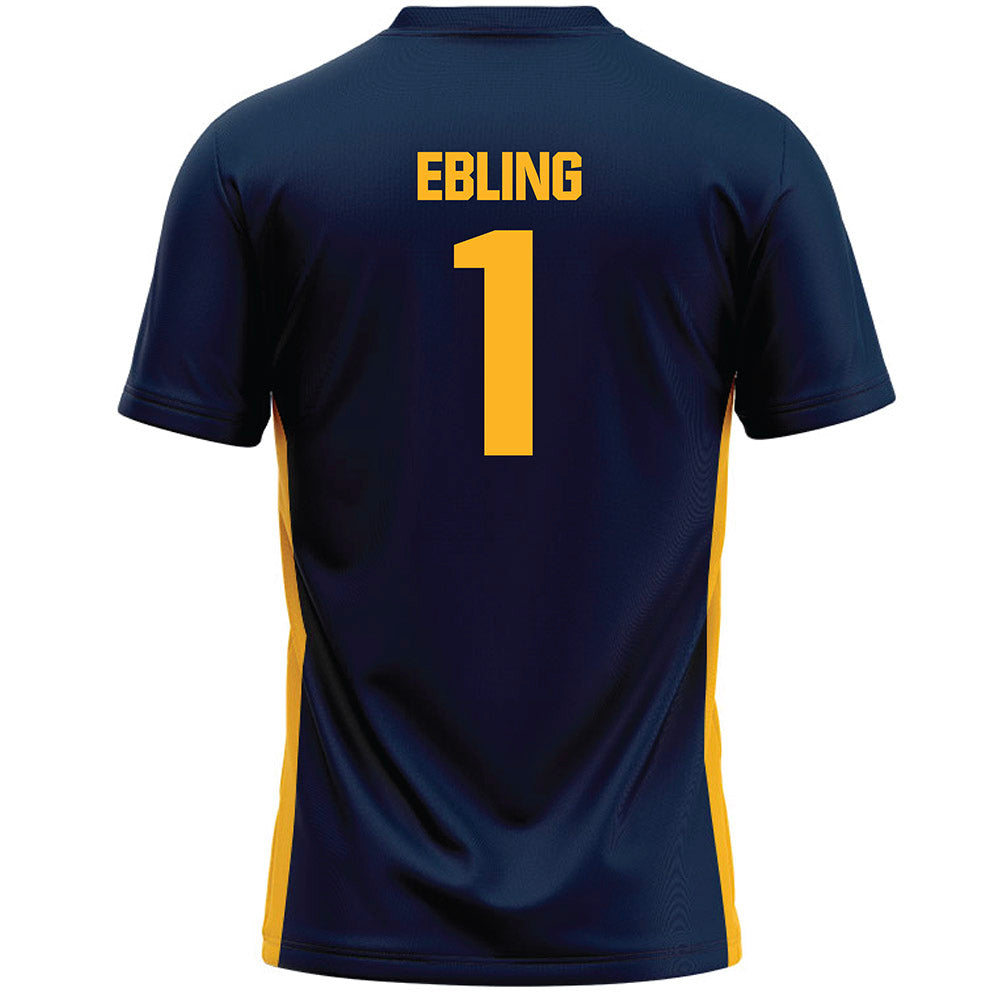 MCLA - NCAA Softball : Paxton Ebling - Navy Lacrosse Jersey -1