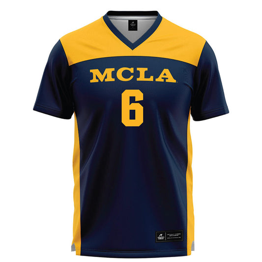 MCLA - NCAA Softball : Juliana Johansen - Navy Lacrosse Jersey -0