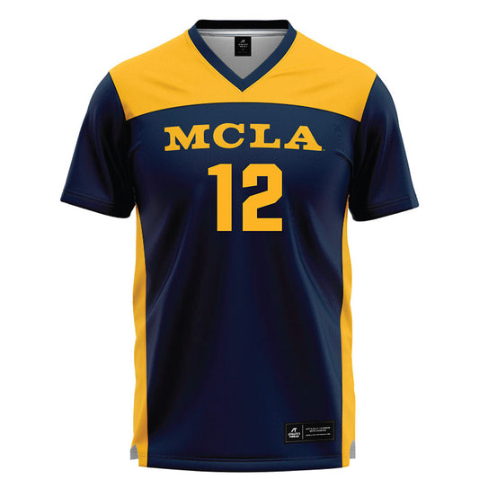 MCLA - NCAA Men's Soccer : Noah Poulin - Navy Lacrosse Jersey -0