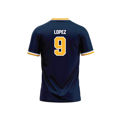 MCLA - NCAA Softball : Nevaeh Lopez - Navy Baseball Jersey-1