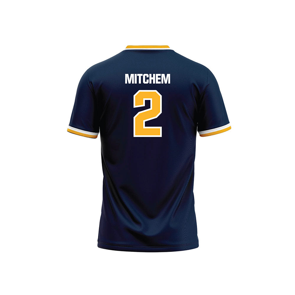 MCLA - NCAA Softball : Hannah Mitchem - Navy Baseball Jersey-1