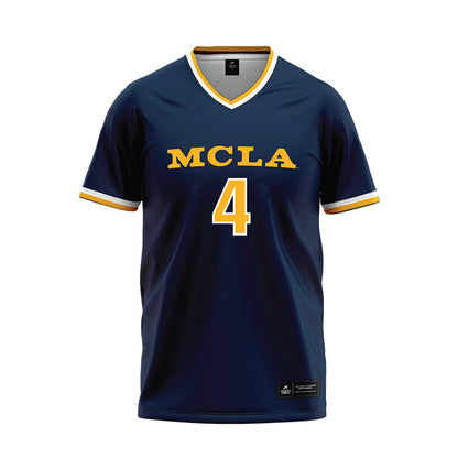 MCLA - NCAA Softball : Alexandra Espel - Navy Baseball Jersey-0