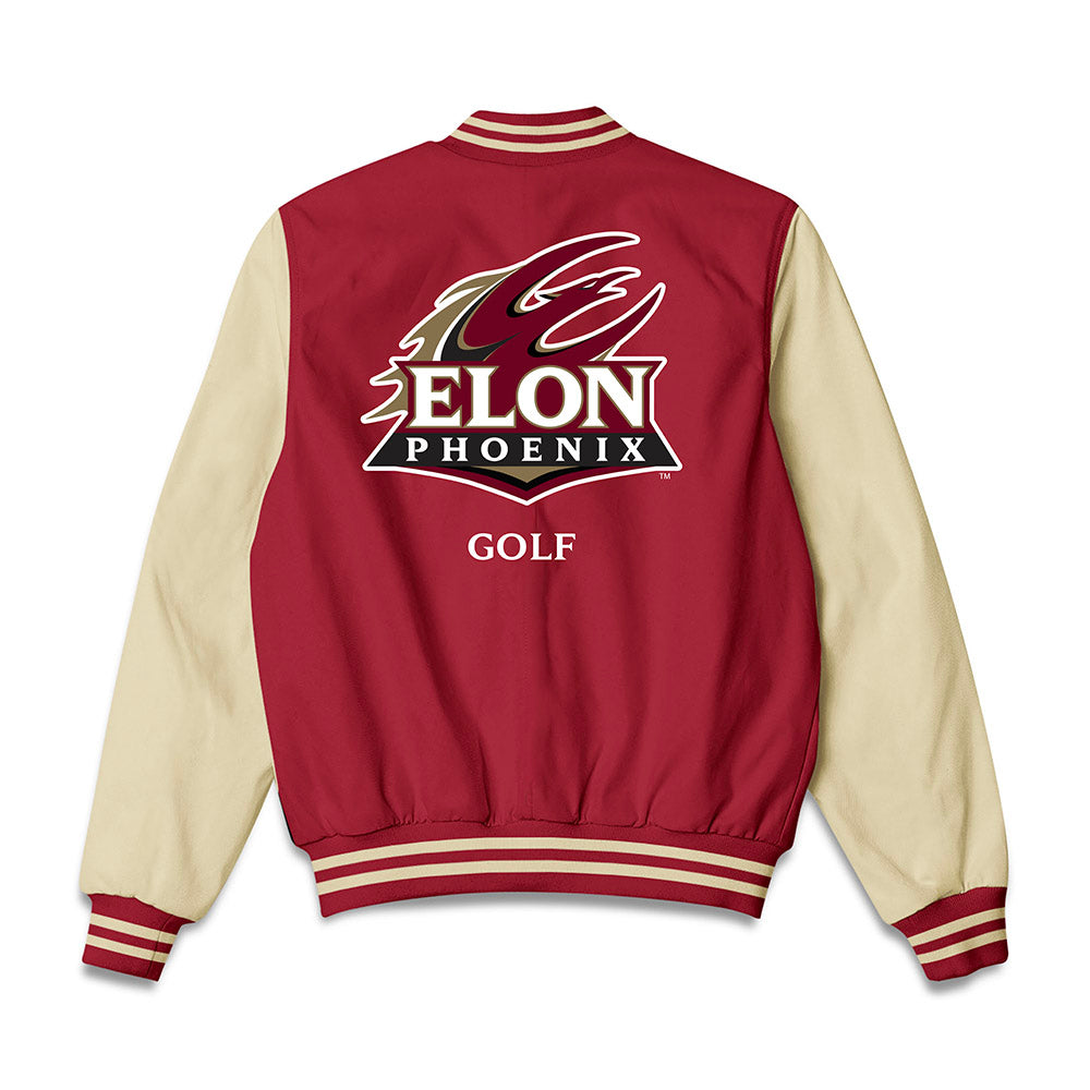 Elon - NCAA Men's Golf : Dylan Lewis - Bomber Jacket-1