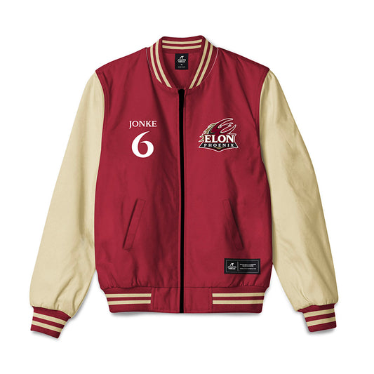 Elon - NCAA Men's Soccer : Weston Jonke - Bomber Jacket-0
