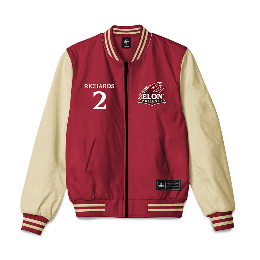 Elon - NCAA Baseball : Liam Richards - Bomber Jacket-0