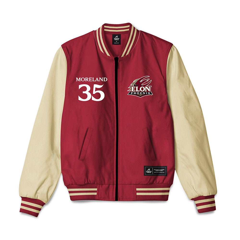 Elon - NCAA Football : Owen Moreland - Bomber Jacket-0