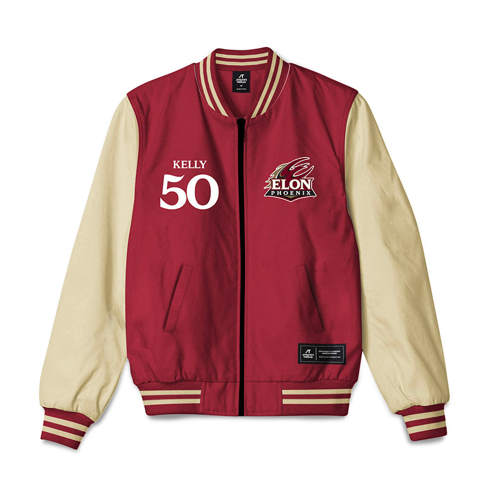 Elon - NCAA Football : Nhycer Kelly - Bomber Jacket-0