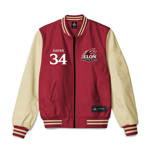 Elon - NCAA Football : Nathan Hayes - Bomber Jacket-0