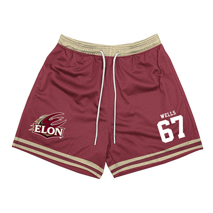 Elon - NCAA Football : Eli Wells - Shorts-0