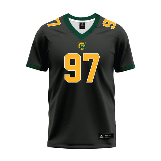 Baylor - NCAA Football : Bronson Mueller - Anthracite Premium Football Jersey-0