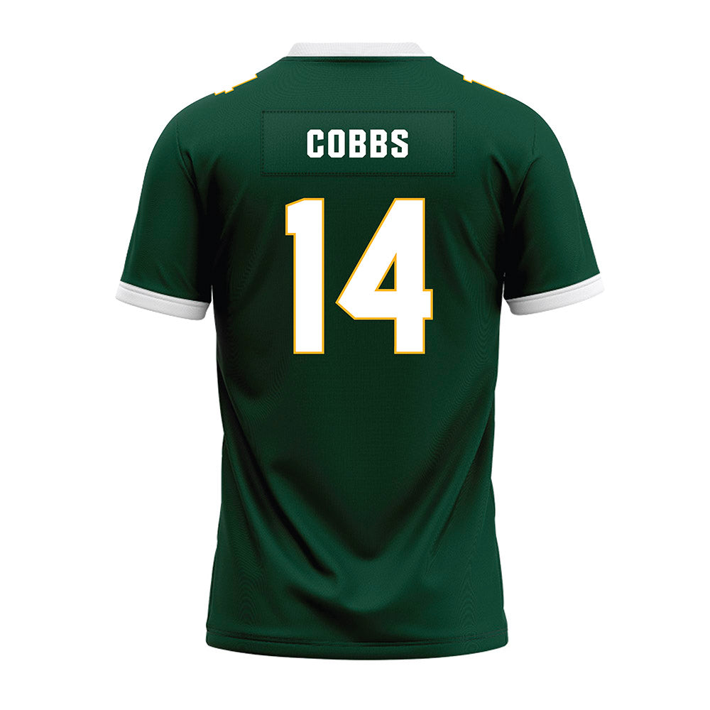 Baylor - NCAA Football : Daniel Cobbs - Green Premium Football Jersey-1