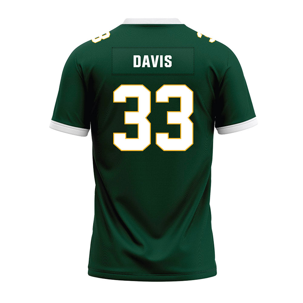 Baylor - NCAA Football : HD Davis - Green Premium Football Jersey-1