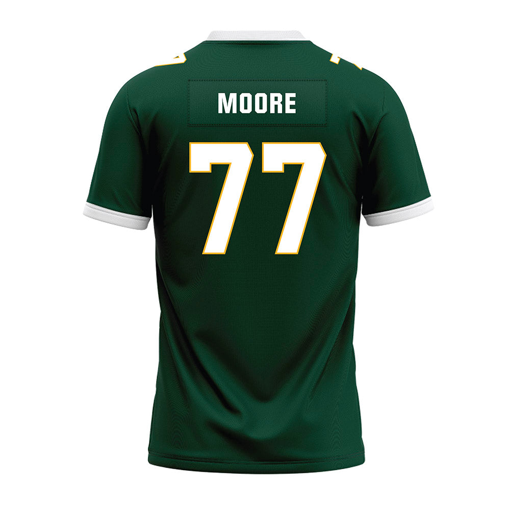 Baylor - NCAA Football : Logan Moore - Green Premium Football Jersey-1