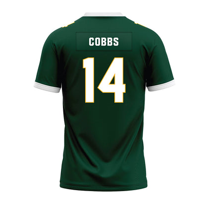 Baylor - NCAA Football : Daniel Cobbs - Green Premium Football Jersey-1