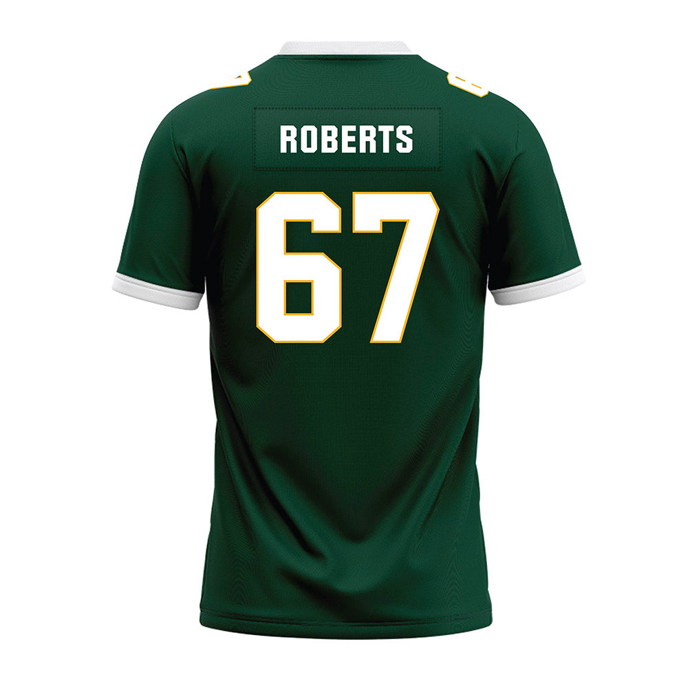 Baylor - NCAA Football : David Roberts - Green Premium Football Jersey-1