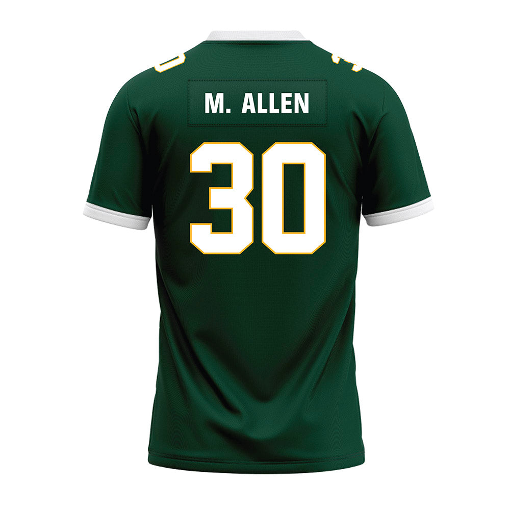 Baylor - NCAA Football : Michael M. Allen - Green Premium Football Jersey