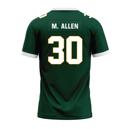 Baylor - NCAA Football : Michael M. Allen - Green Premium Football Jersey