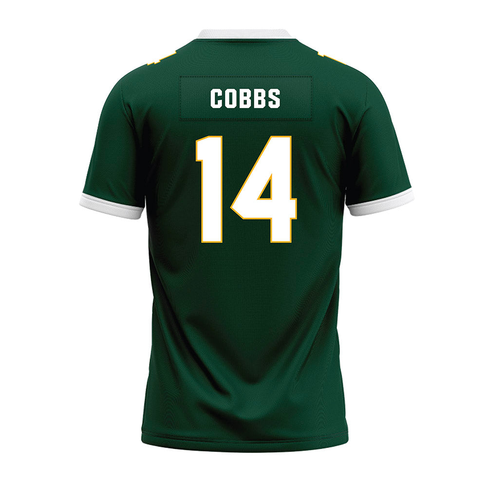 Baylor - NCAA Football : Daniel Cobbs - Green Premium Football Jersey-1