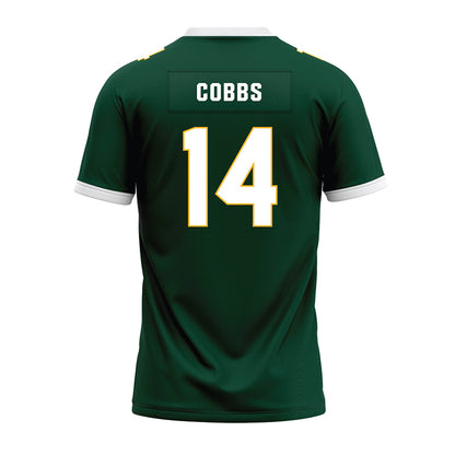 Baylor - NCAA Football : Daniel Cobbs - Green Premium Football Jersey-1