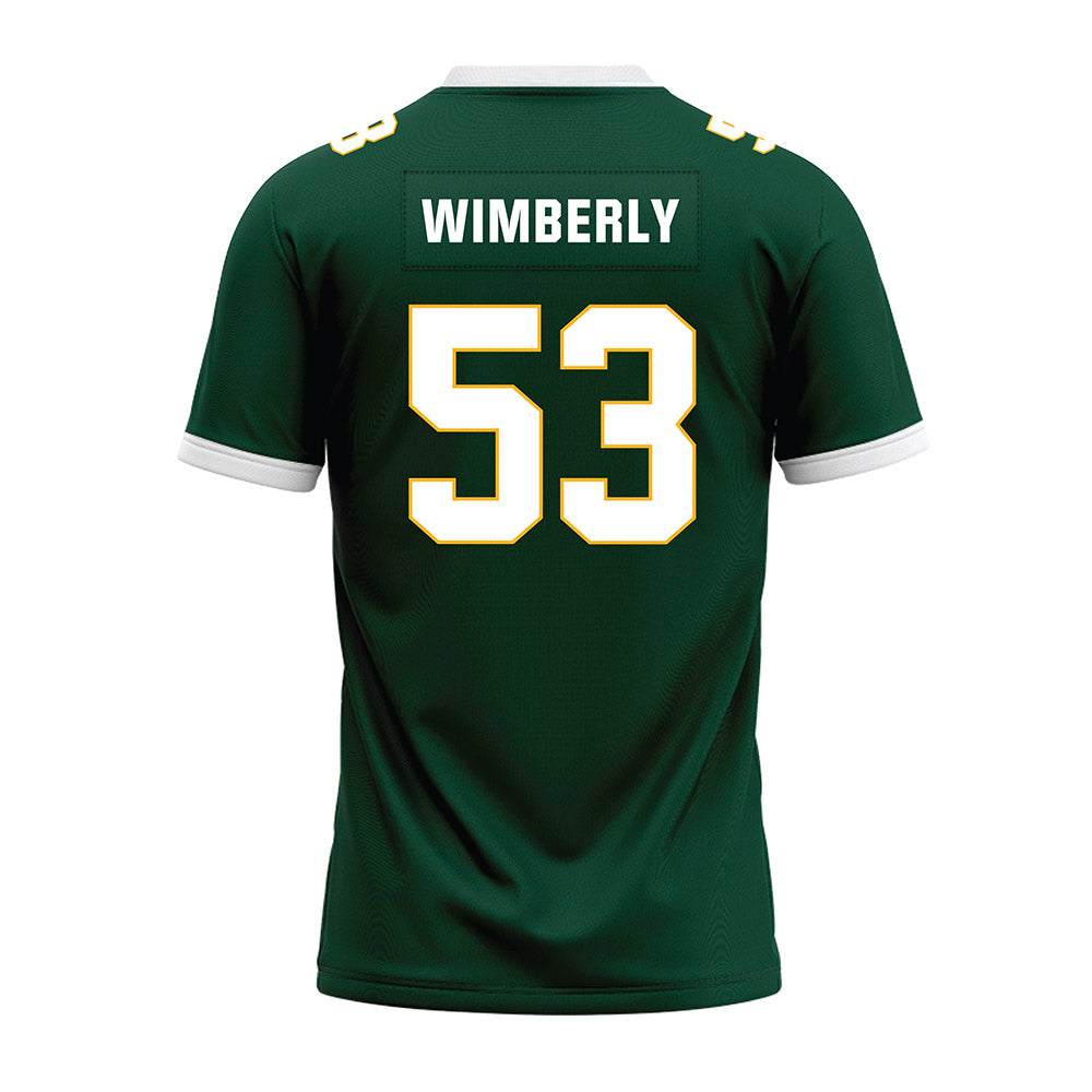 Baylor - NCAA Football : Daemian Wimberly - Green Premium Football Jersey-1
