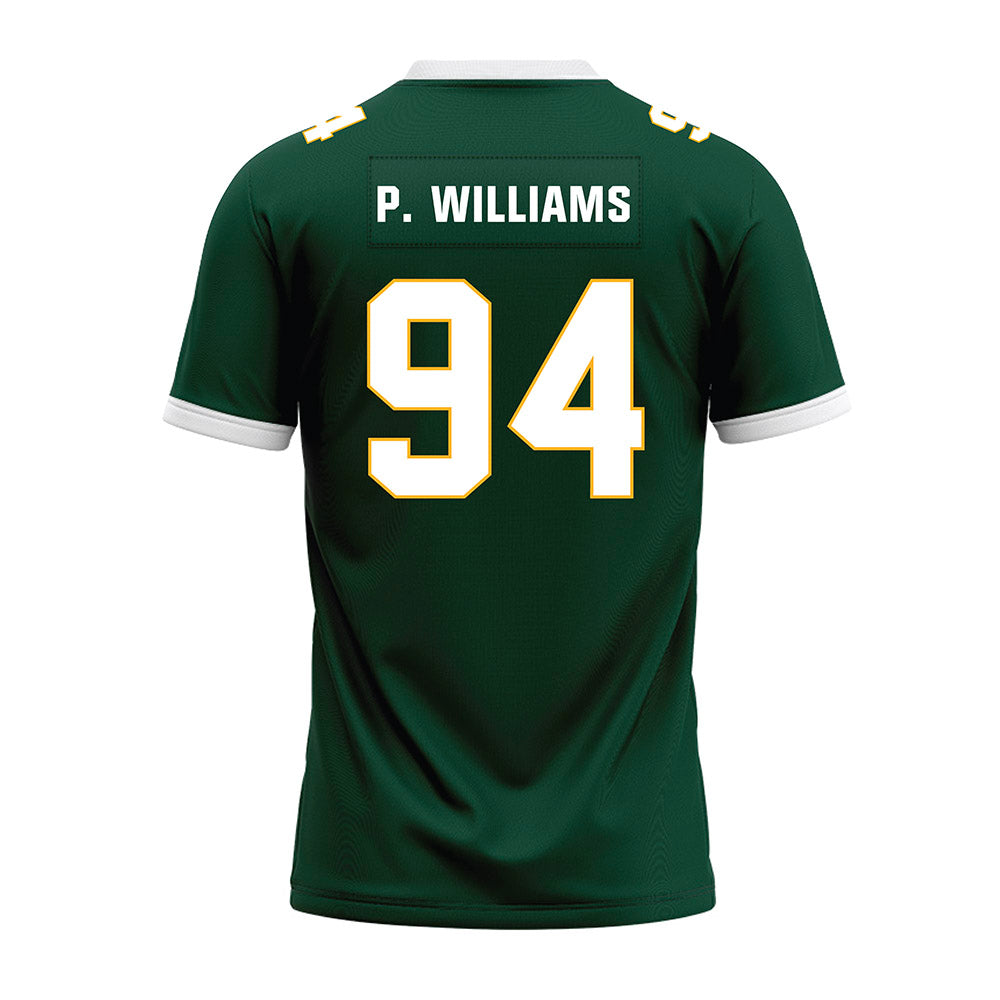 Baylor - NCAA Football : Palmer P. Williams - Green Premium Football Jersey