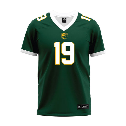 Baylor - NCAA Football : Leo Almanza Jr. - Green Premium Football Jersey-0