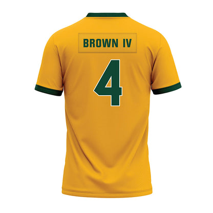 Baylor - NCAA Football : Louis Brown IV - Gold Premium Football Jersey-1