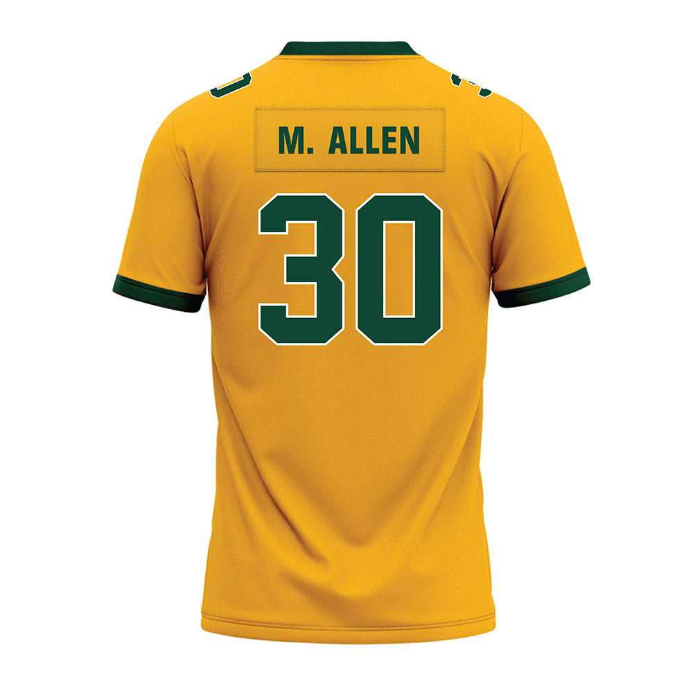Baylor - NCAA Football : Michael Allen - Gold Premium Football Jersey